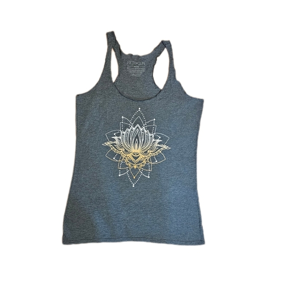 Fifth SUN Womens grafitti Lightweight Tank, Grey, Size M - Picture 1 of 2